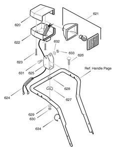 Headlight Diagram and Parts List for C950-52421-0 2004 Briggs and Stratton Snow Blower